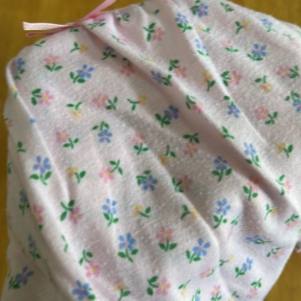 Vintage Pink Floral Girls Toddler Pajamas 3T See Measurements